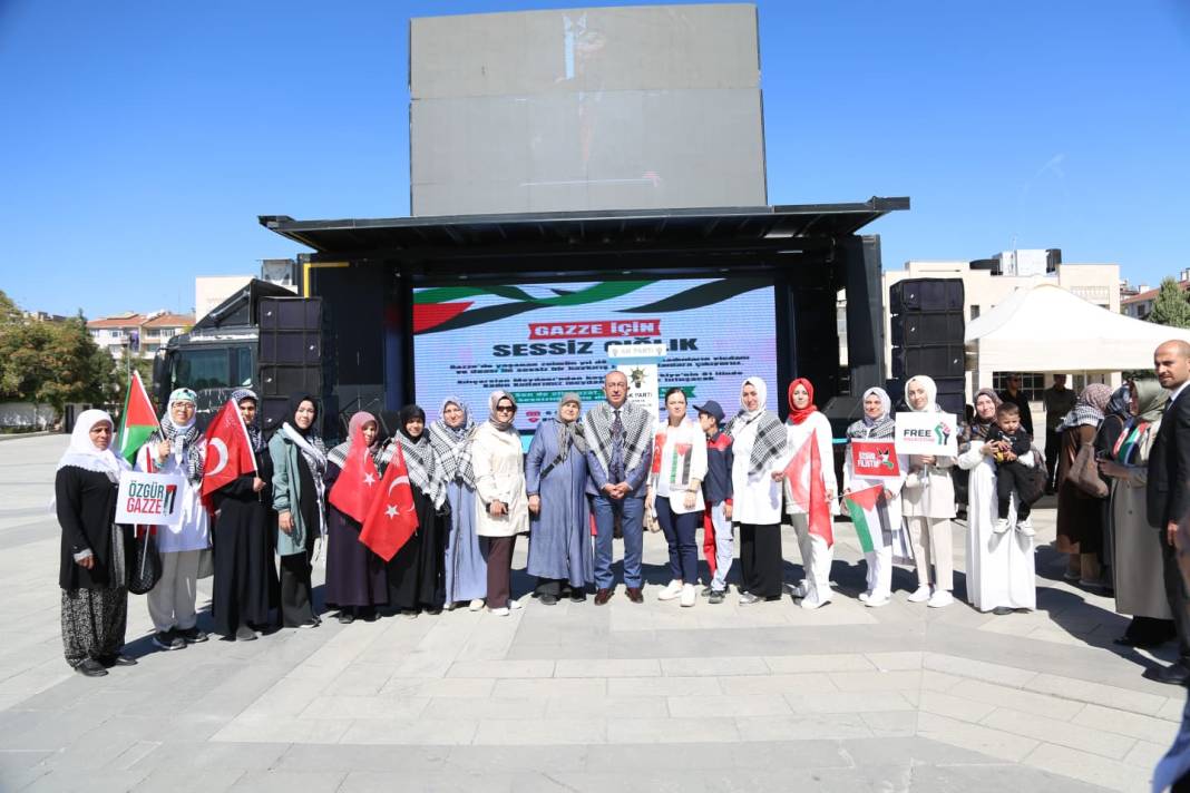 Gazze için sessiz çığlık Konya’da yankılandı 4